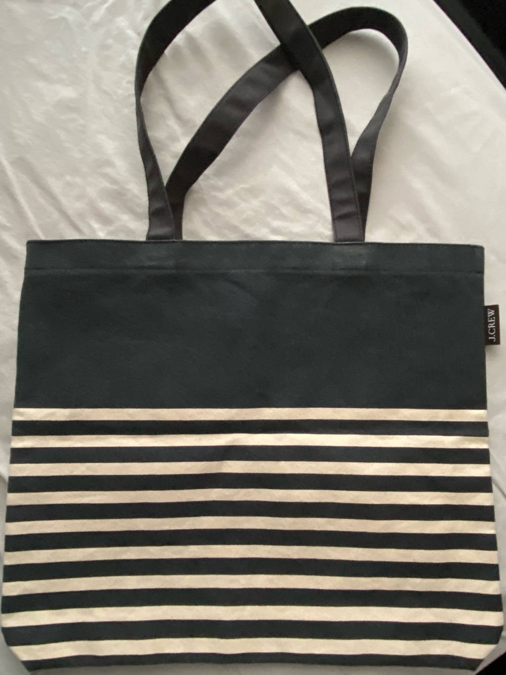 J Crew Striped utility Bag